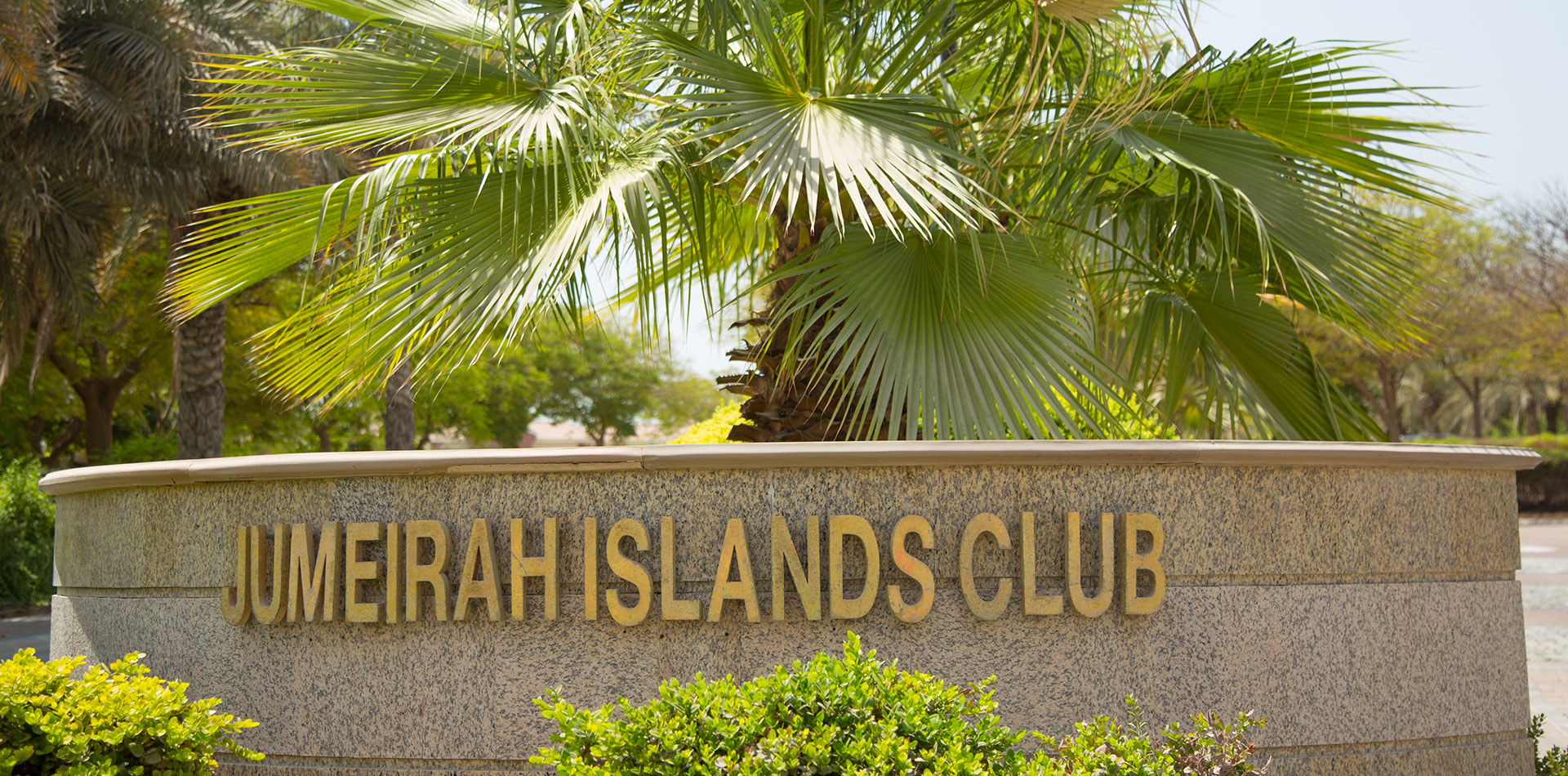 Monument Signage of The Jumeirah Islands Club
